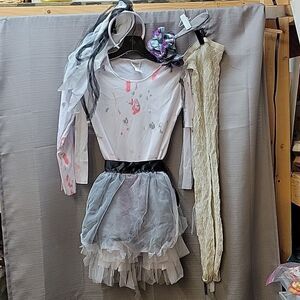 Girls Ghostly Zombie Dress Costume (8-10 yrs) MED